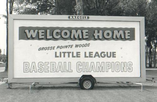 1960s baseball billboard