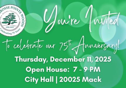 You're Invited to celebrate our 75th Anniversary
