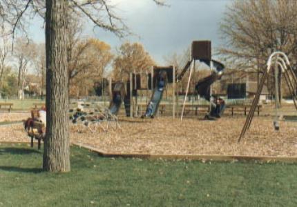 Playground Equipment at Ghesquiere Park c. 1987