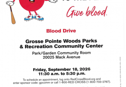 American Red Cross Blood Drive Flyer - September 18, 2026