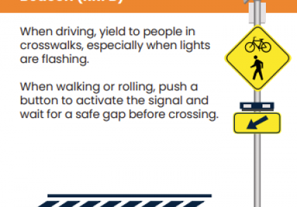 Rectangular Rapid Flashing Beacons (RRFBs) are now installed