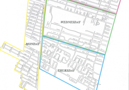 Rubbish Schedule Map