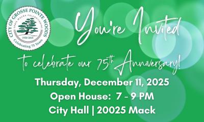 You're Invited to celebrate our 75th Anniversary