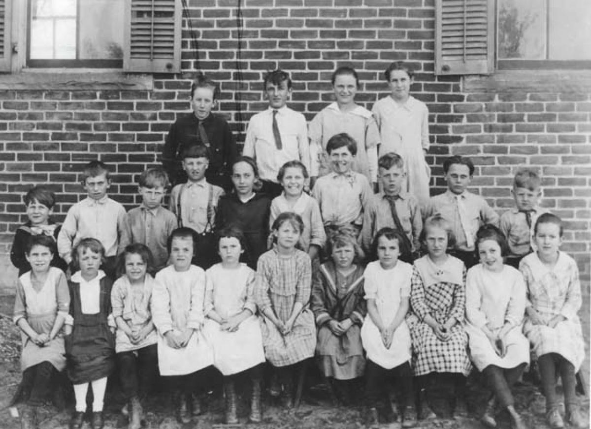Students at Cook School 1920-21 1