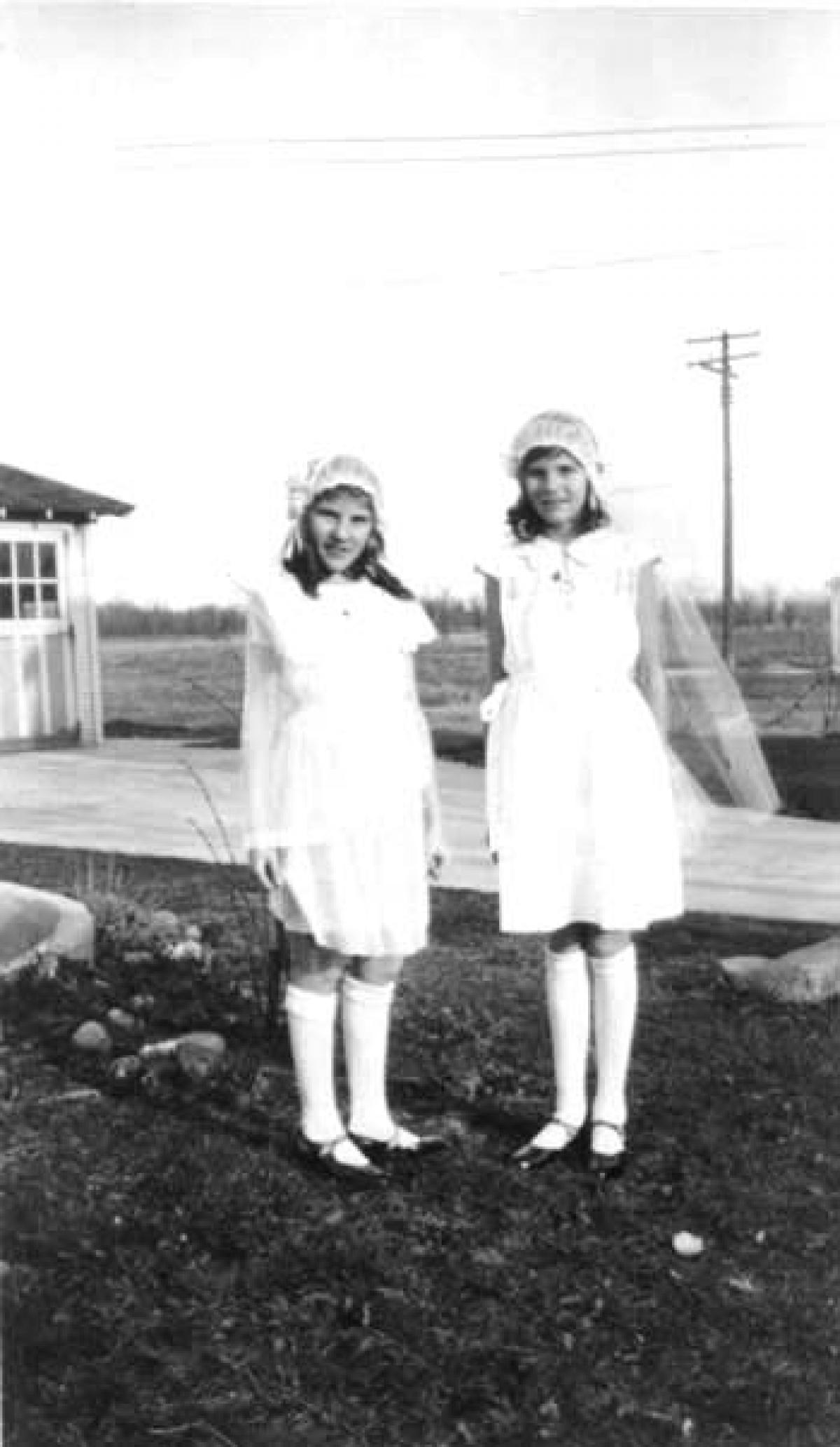 Denise and Juliette DePorre, 1686 Anita, spring 1932