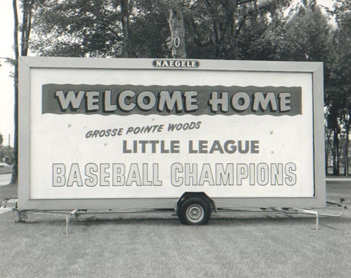 Welcome Home Sign c. 1966