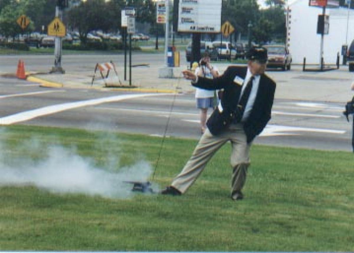 Memorial Day 1999 Mason Ferry and his cannon c. 1999 1