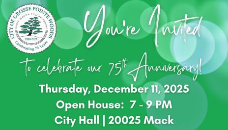 You're Invited to celebrate our 75th Anniversary
